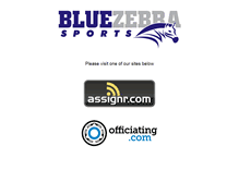 Tablet Screenshot of bluezebrasports.com